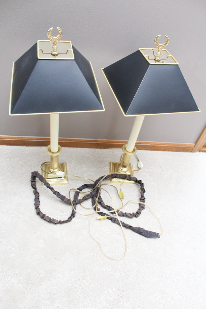Baldwin Brass Candlestick Lamps