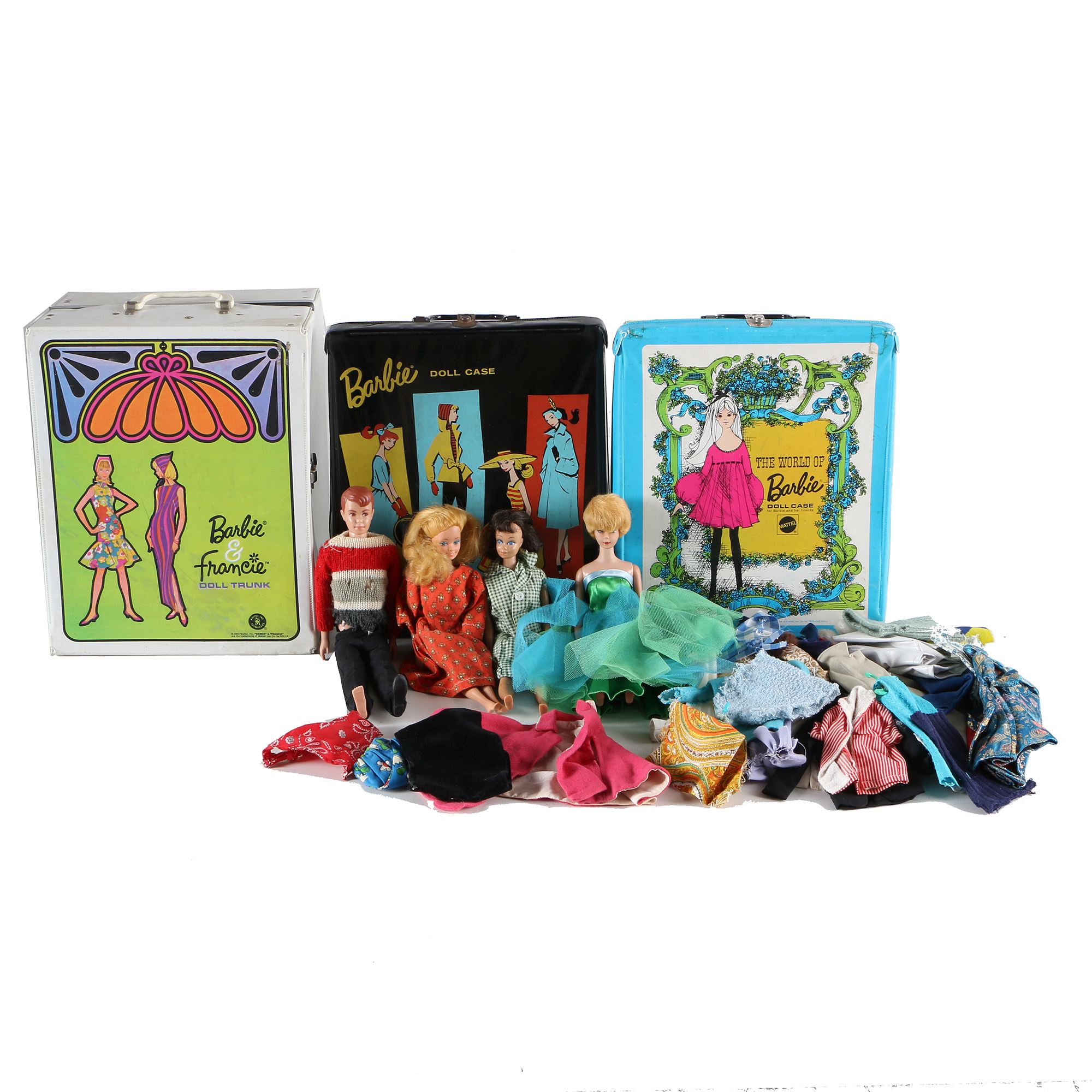 Vintage Barbie Collection with Cases