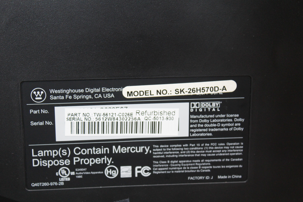 Westinghouse 26" LCD Television