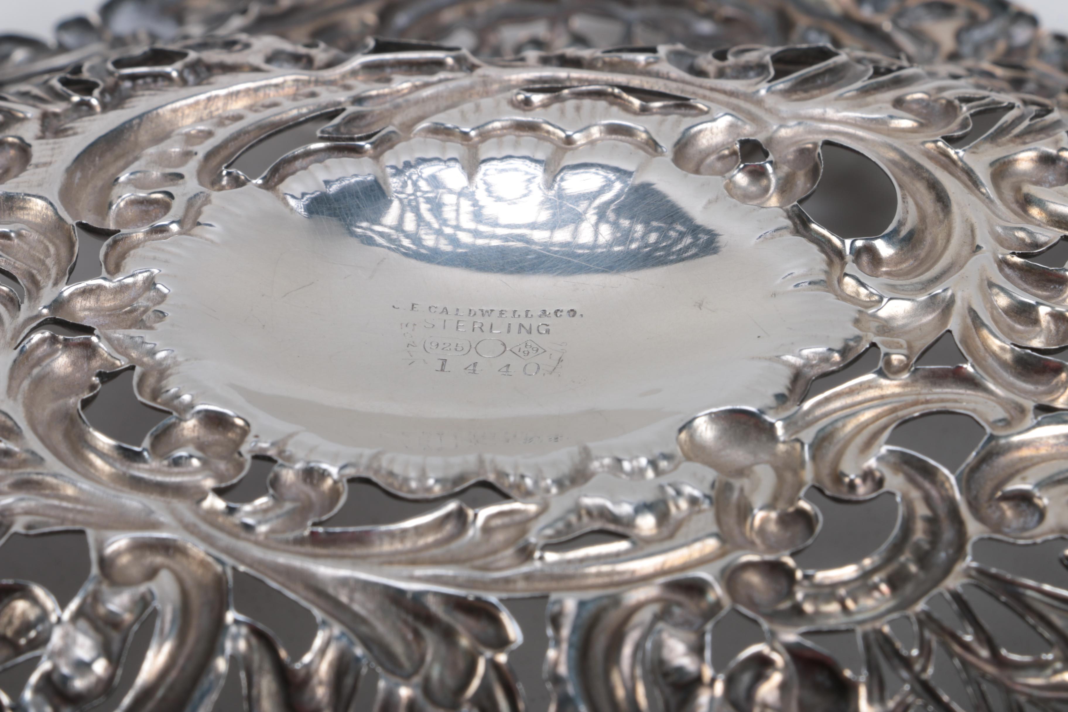 Dominick and Haff Sterling Silver Repousse Tray