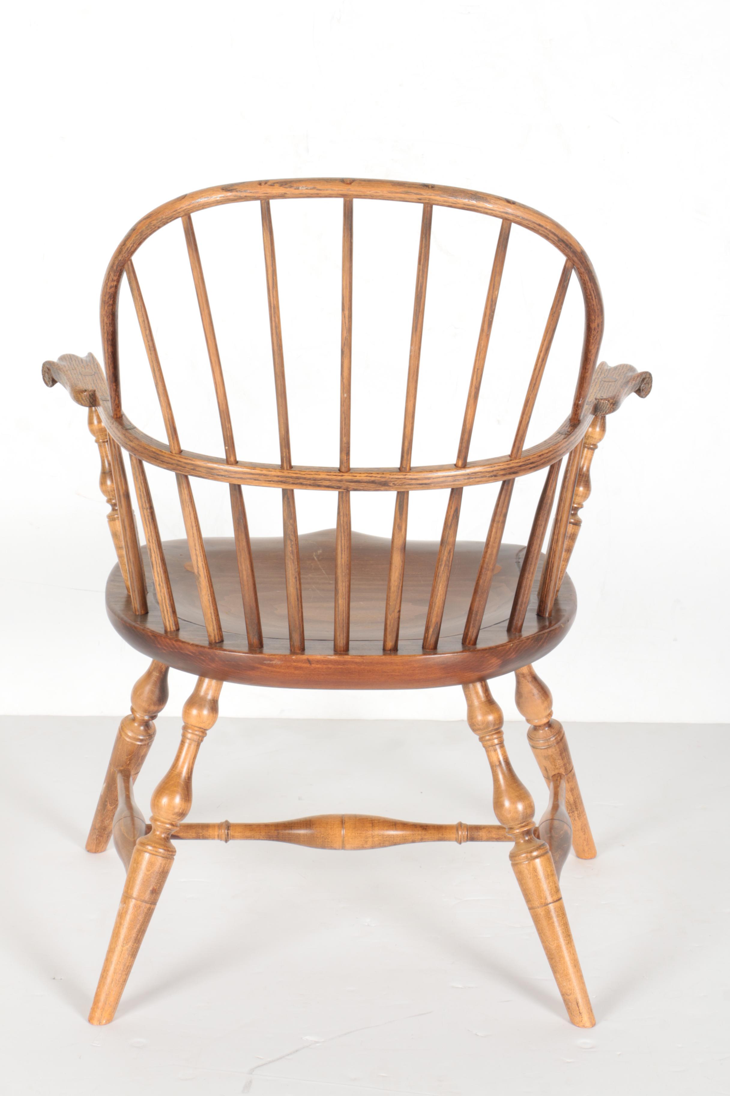 Two Vintage Hand-Made Windsor Chairs by Richard Grell