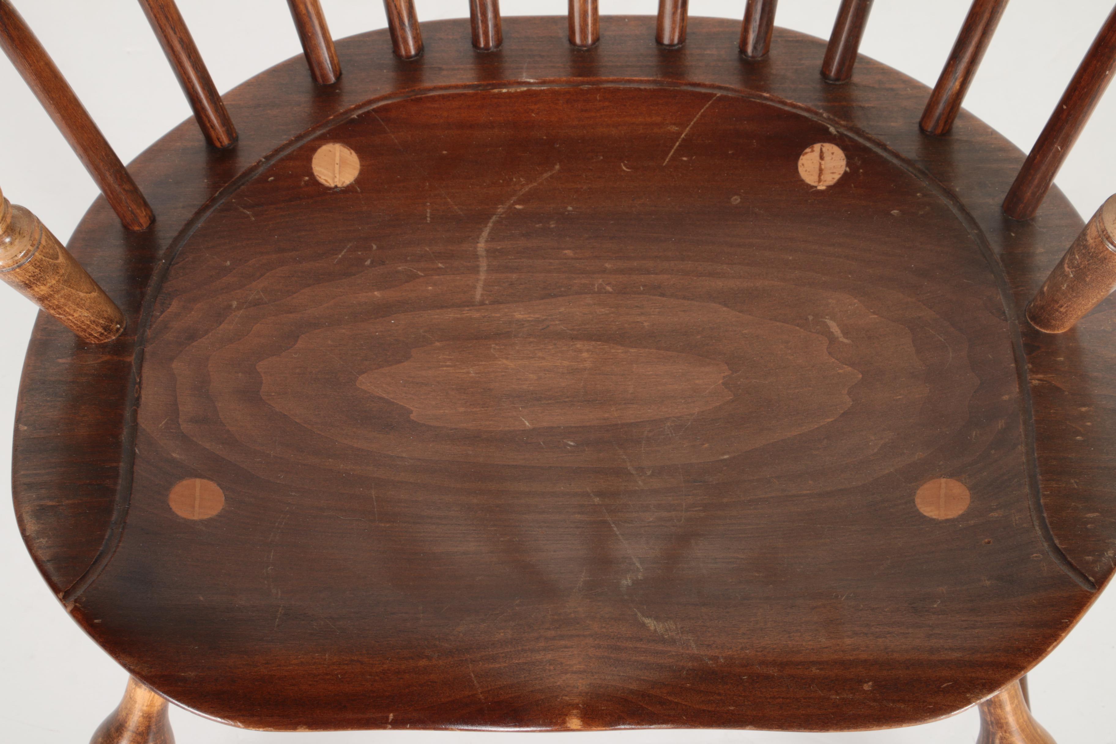 Two Vintage Hand-Made Windsor Chairs by Richard Grell