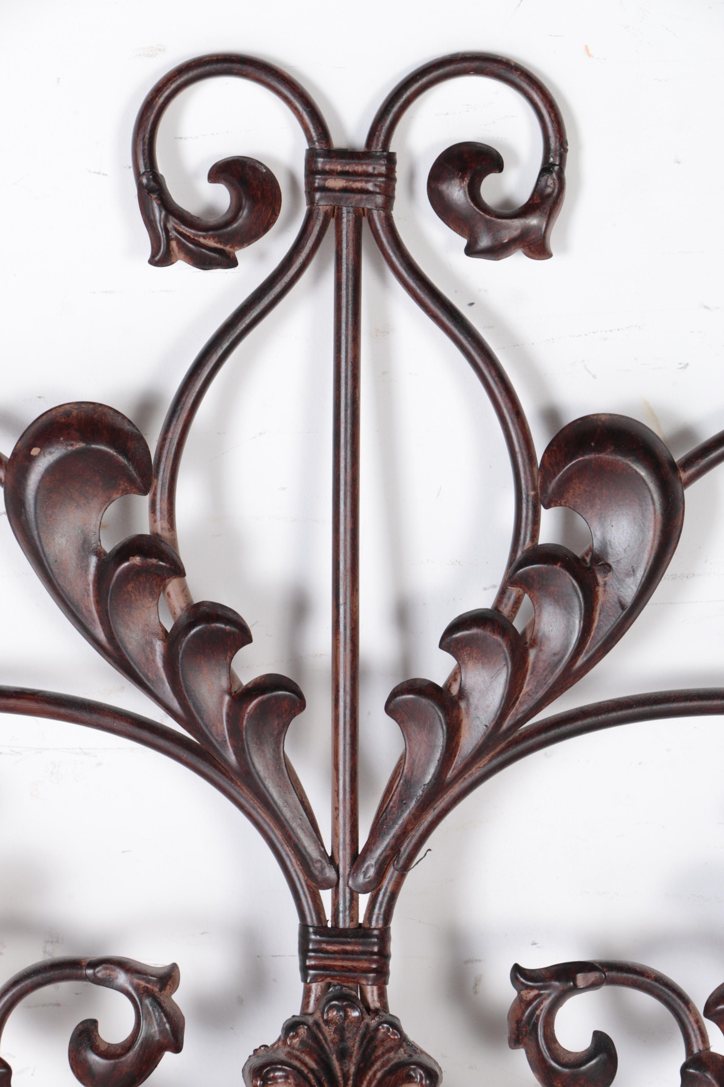 Scrolled Metal Wall Hanging