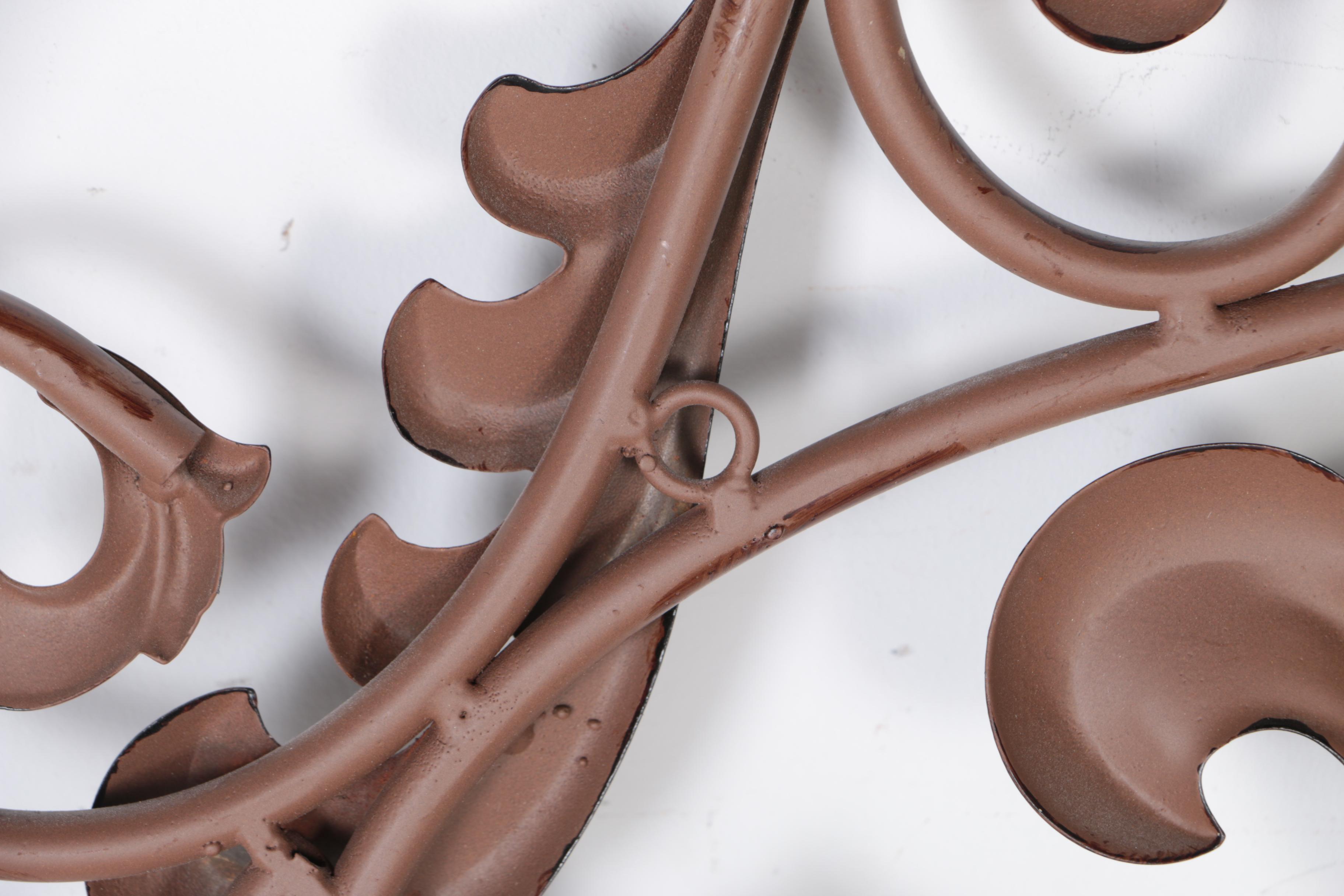 Scrolled Metal Wall Hanging