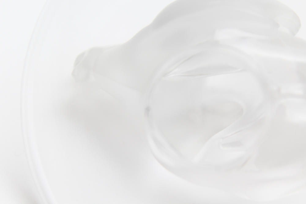 Lalique Double Swan Ring Holder