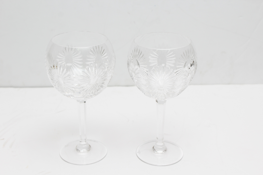 Waterford Crystal Millenium Water Goblets "Health"