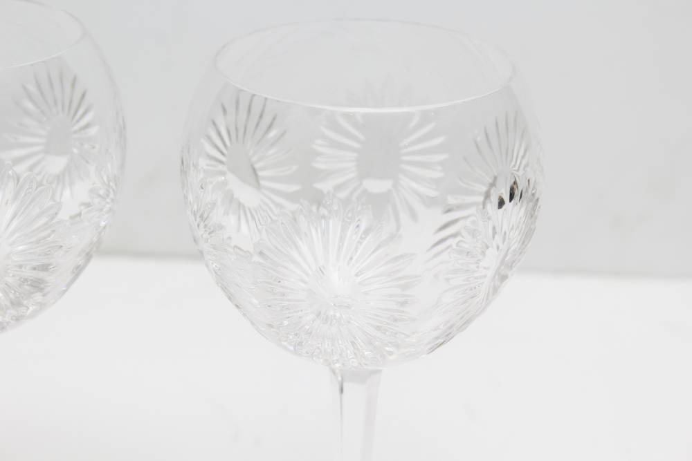 Waterford Crystal Millenium Water Goblets "Health"