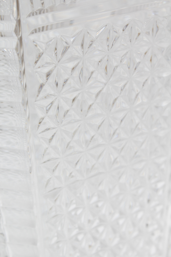 Waterford Crystal Large Tapered Square Vase