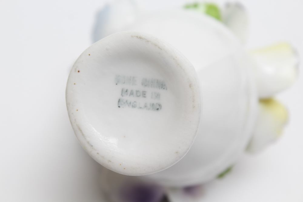 Limoge Porcelain Box Pair and Porcelain Flower Basket