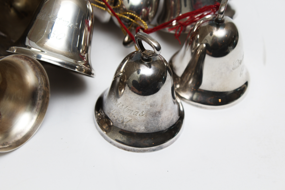 Reed & Barton Silver Plate Christmas Bell Collection