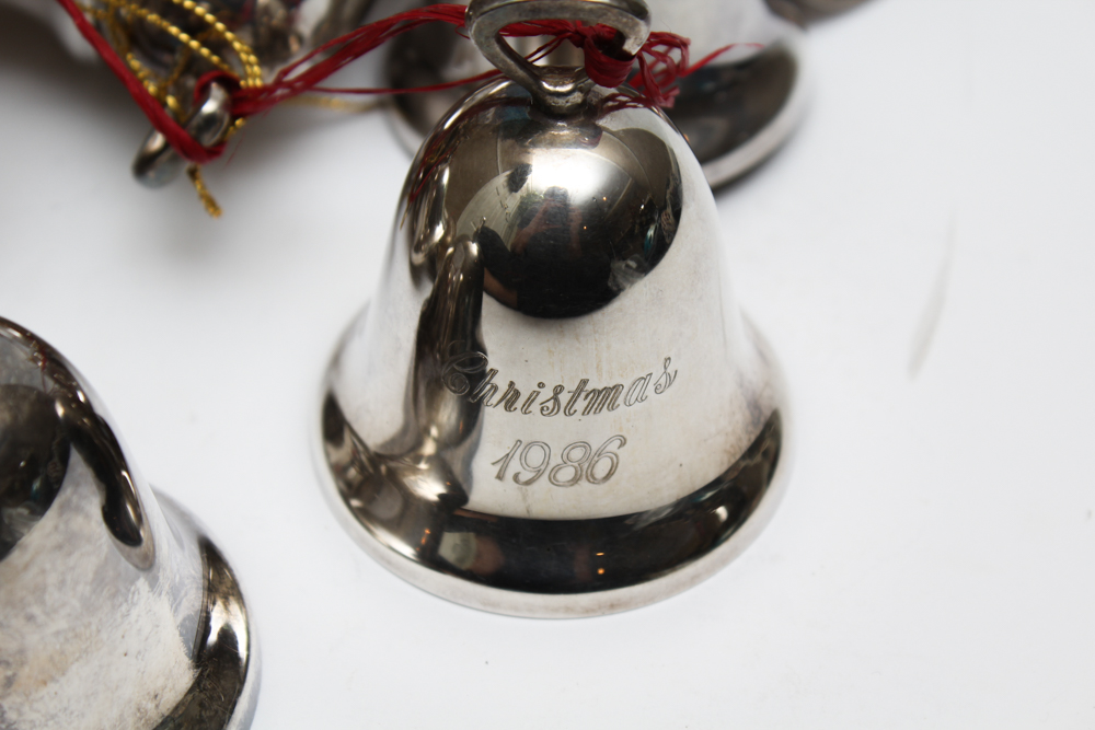Reed & Barton Silver Plate Christmas Bell Collection