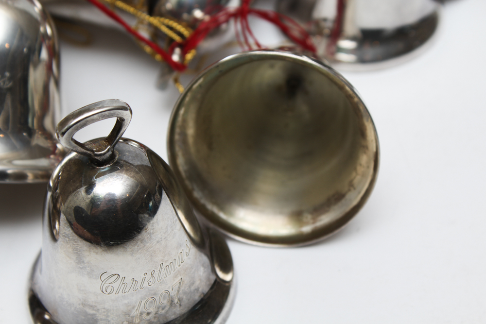 Reed & Barton Silver Plate Christmas Bell Collection