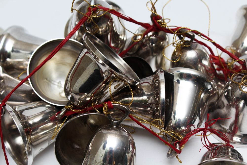 Reed & Barton Silver Plate Christmas Bell Collection