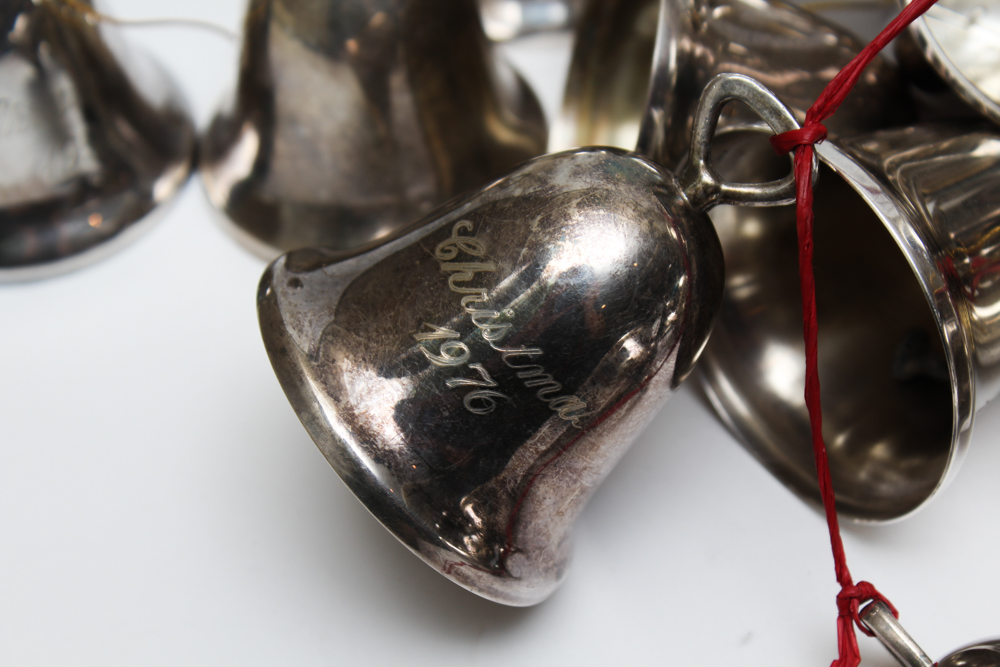 Reed & Barton Silver Plate Christmas Bell Collection