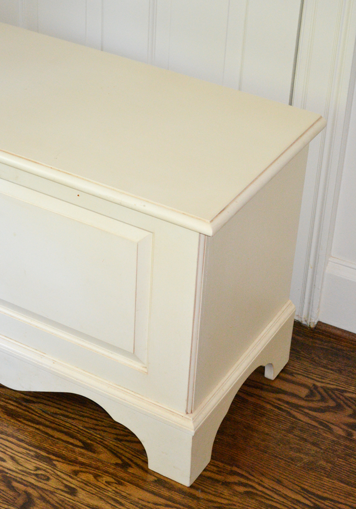 Ethan Allen Cream-Painted Blanket Chest
