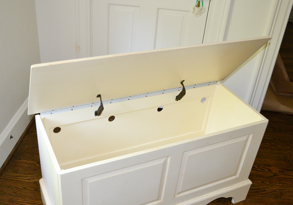 Ethan Allen Cream-Painted Blanket Chest