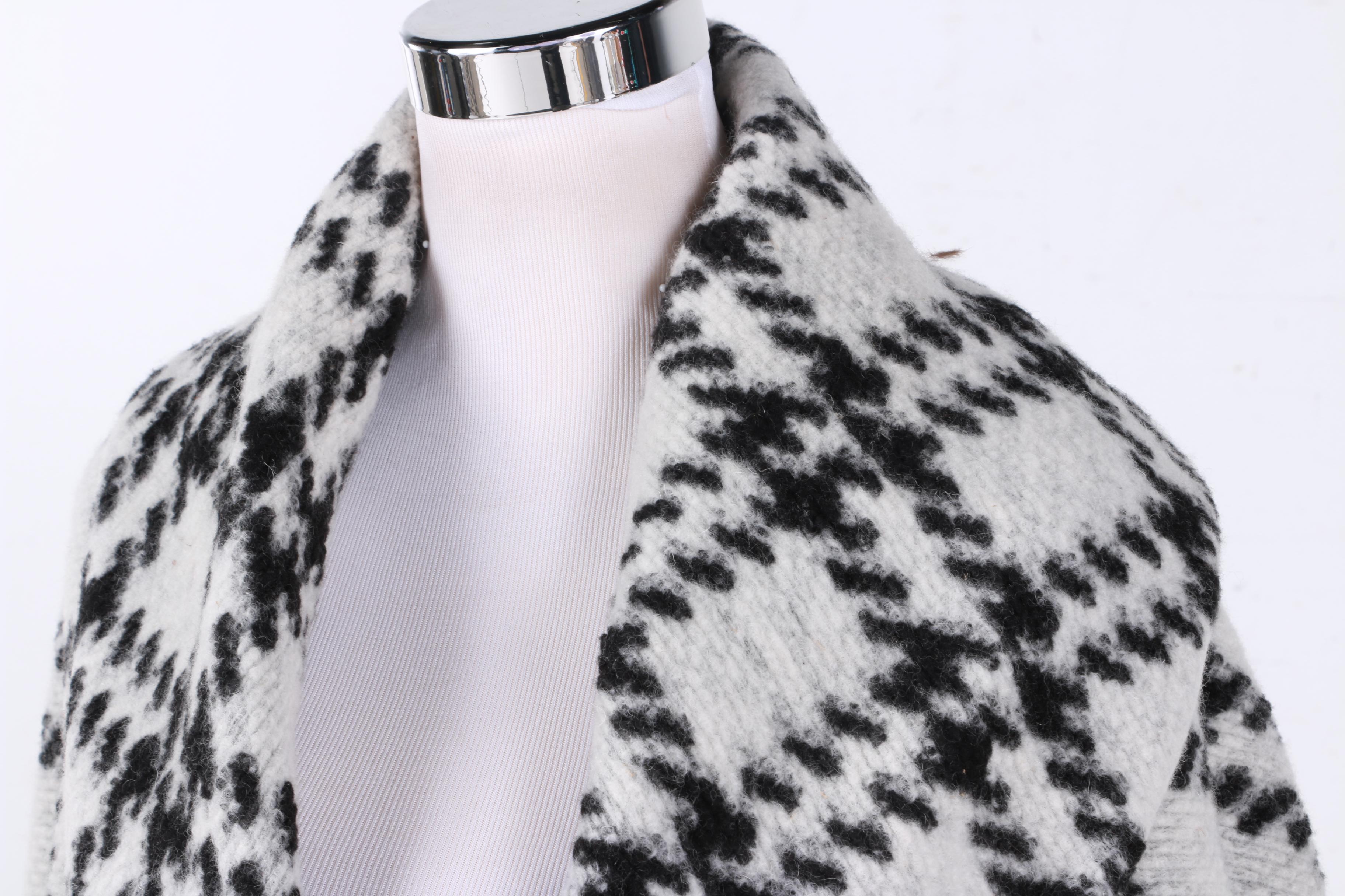 L.A.M.B. Wool Blend Houndstooth Coat