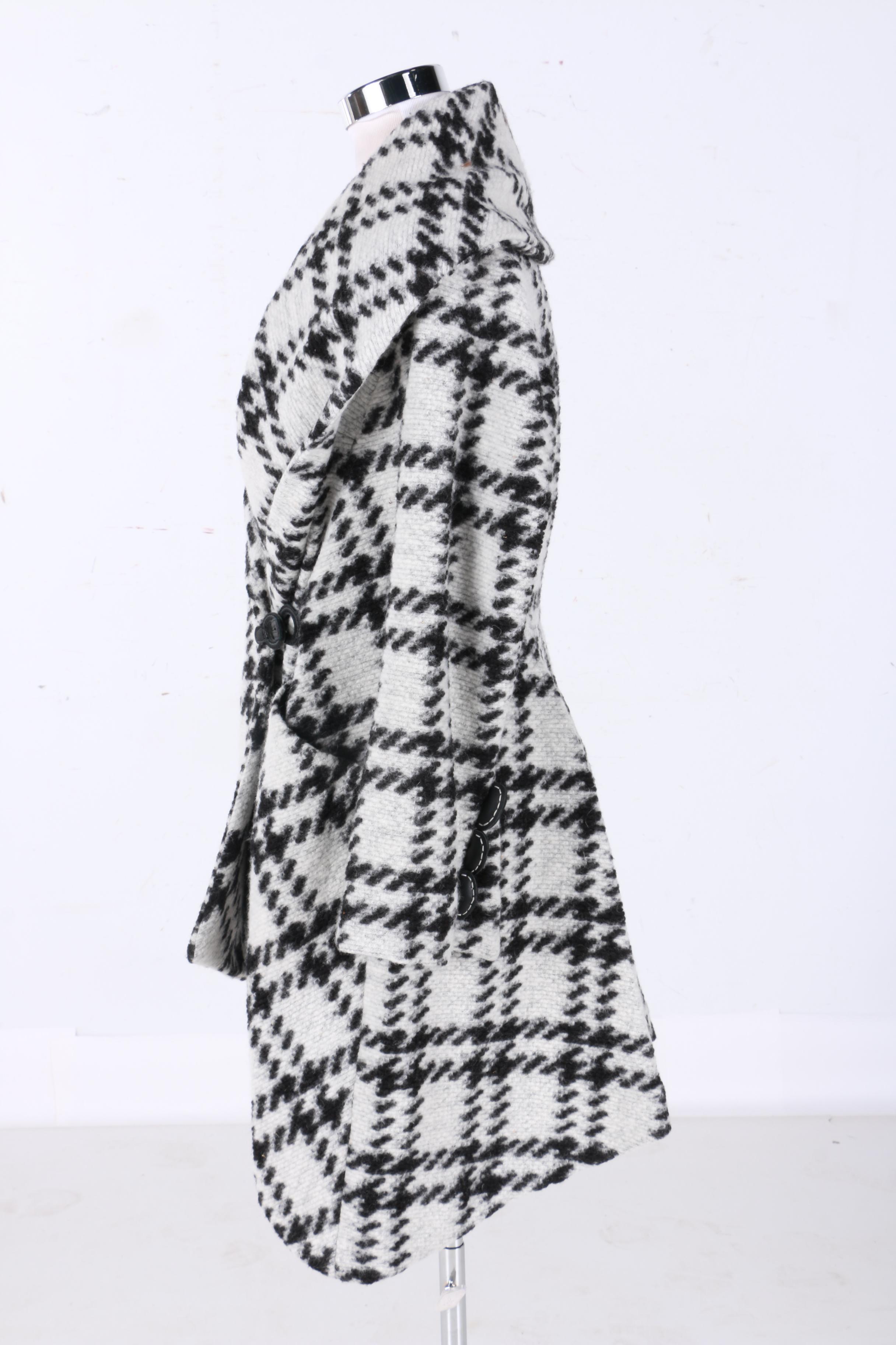 L.A.M.B. Wool Blend Houndstooth Coat