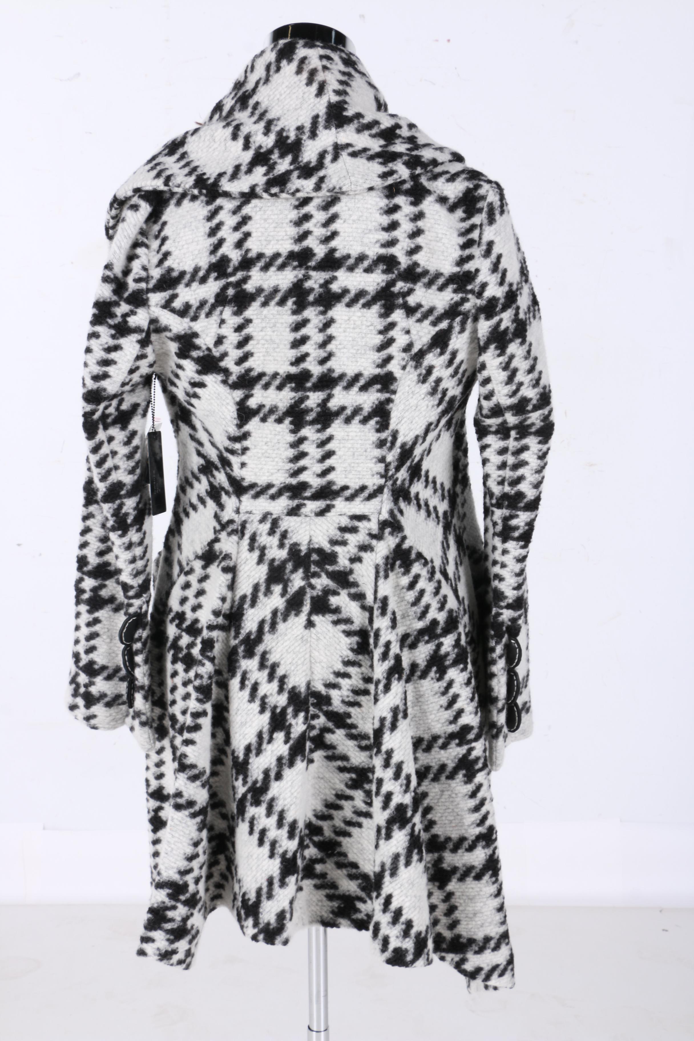 L.A.M.B. Wool Blend Houndstooth Coat