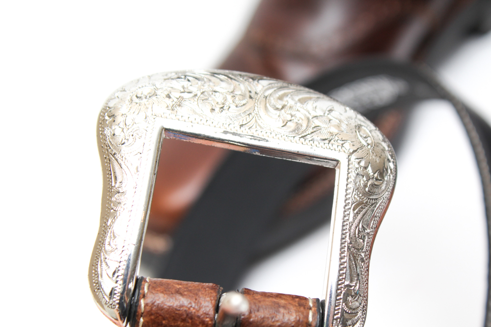 Durango Two Tone Leather Cowboy Boots and Nocona Leather Belt