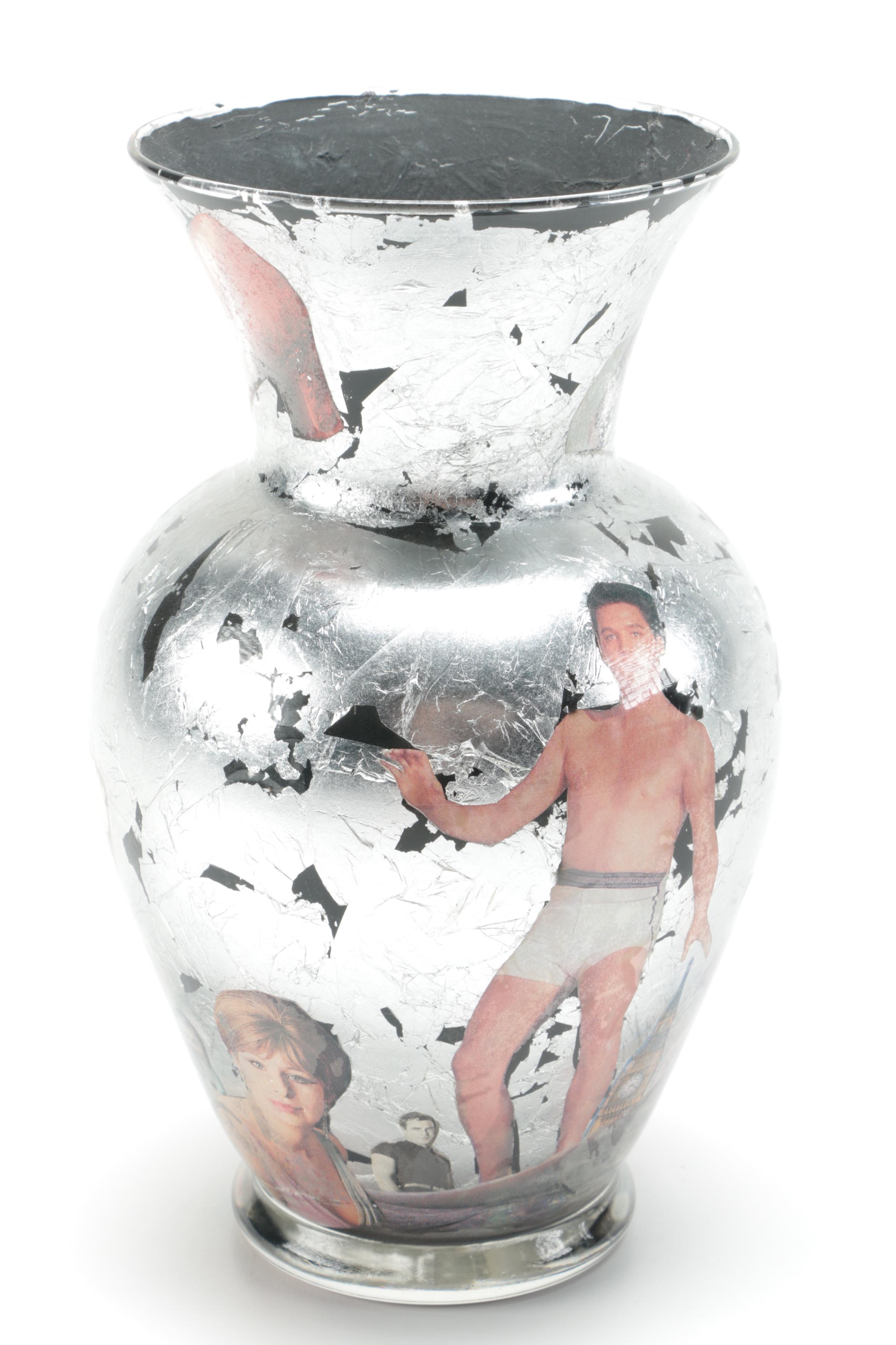 Pop Culture Vases Mixed Media Collage