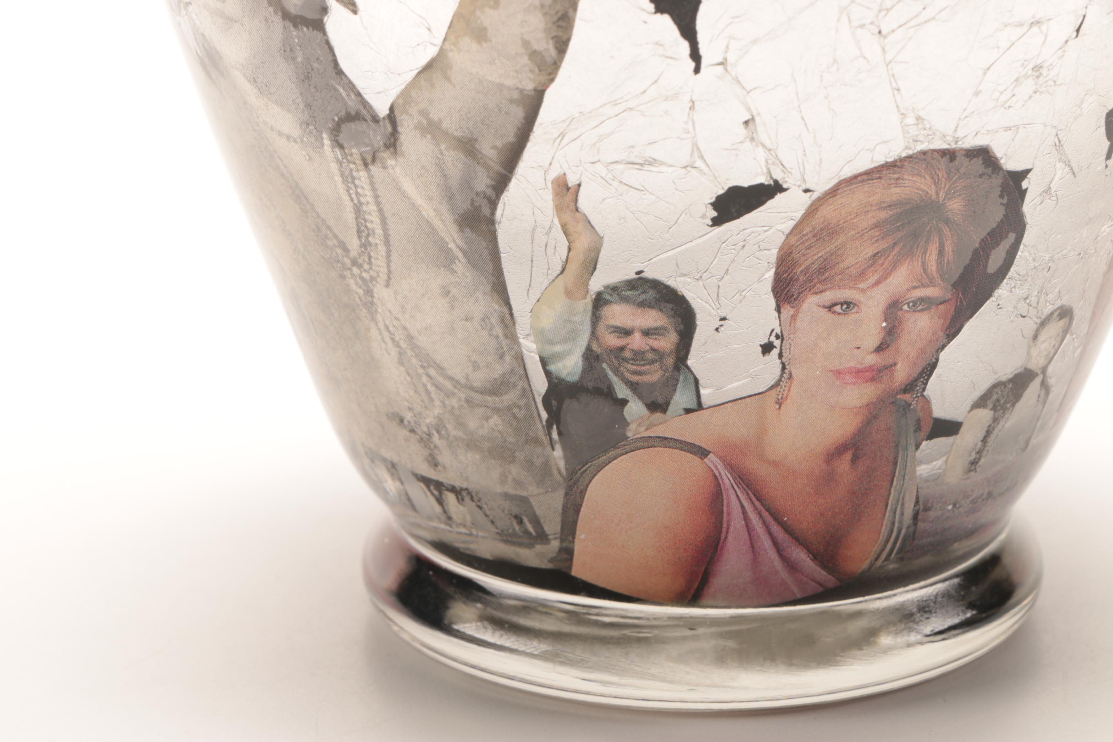 Pop Culture Vases Mixed Media Collage