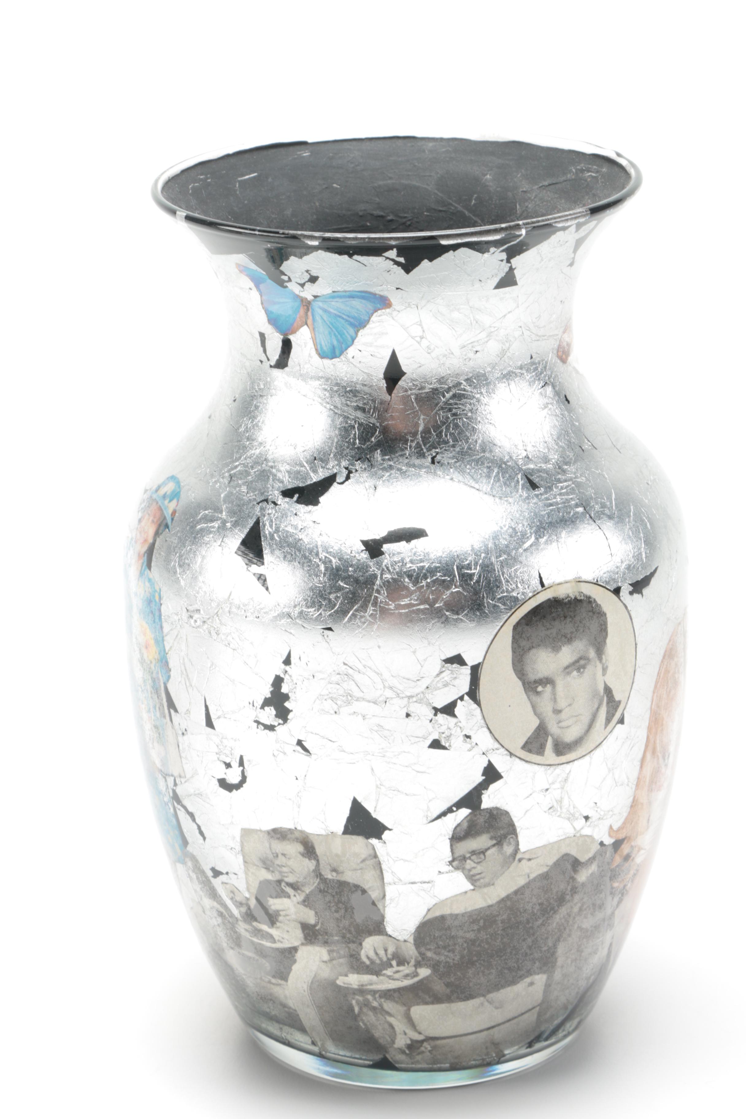 Pop Culture Vases Mixed Media Collage