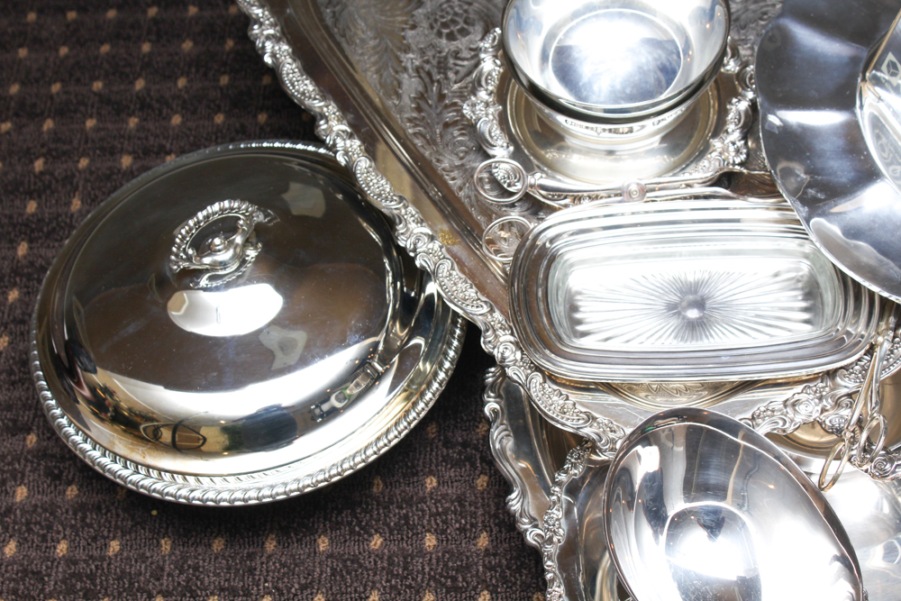 Silver Plate Servingware Assortment