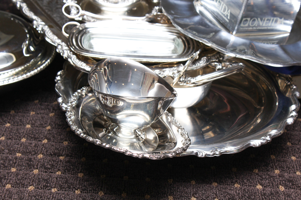 Silver Plate Servingware Assortment