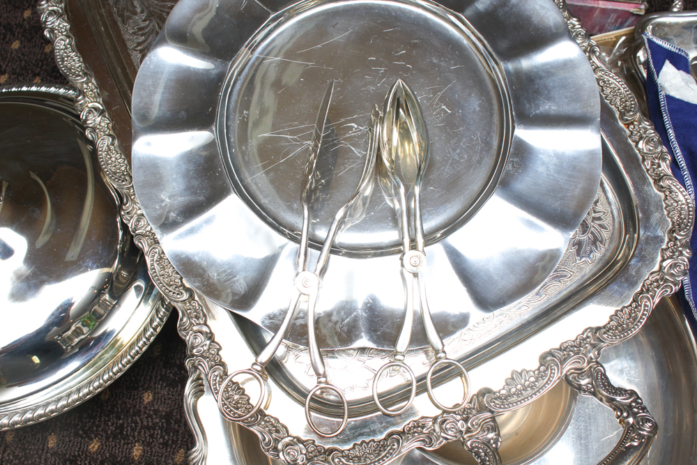 Silver Plate Servingware Assortment
