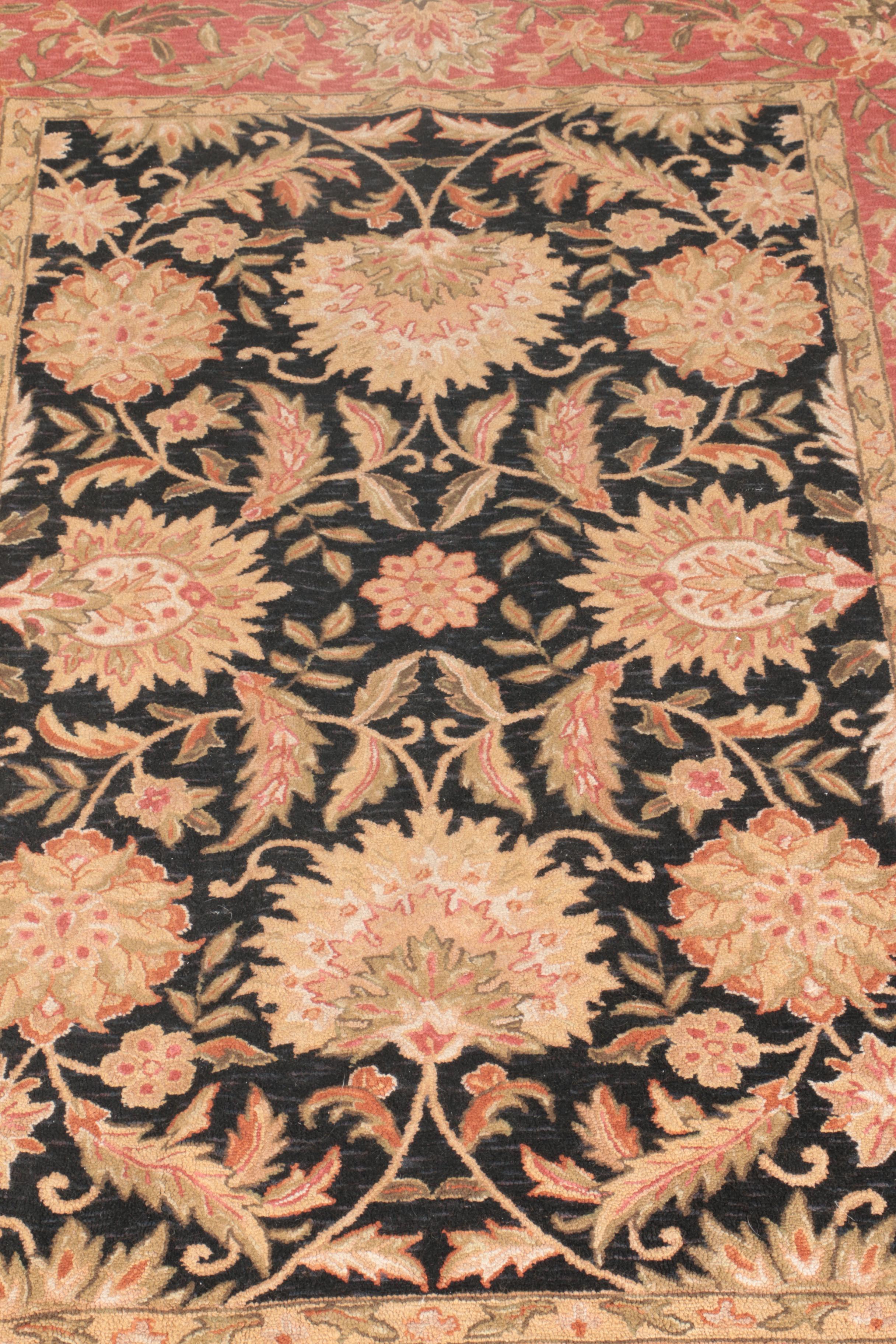 Hand-Tufted Indo-Persian Style Area Rug