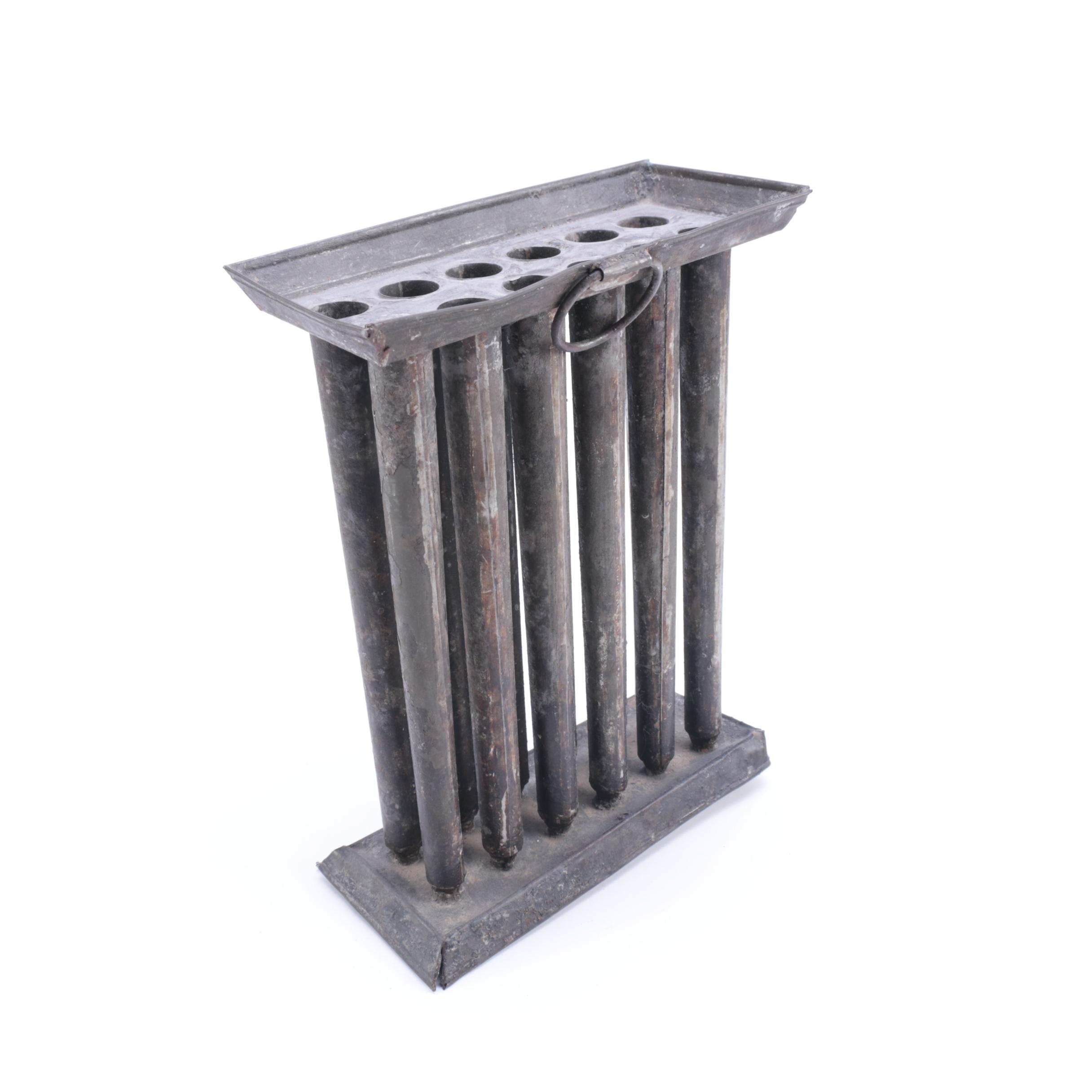 Vintage Metal Candle Mold