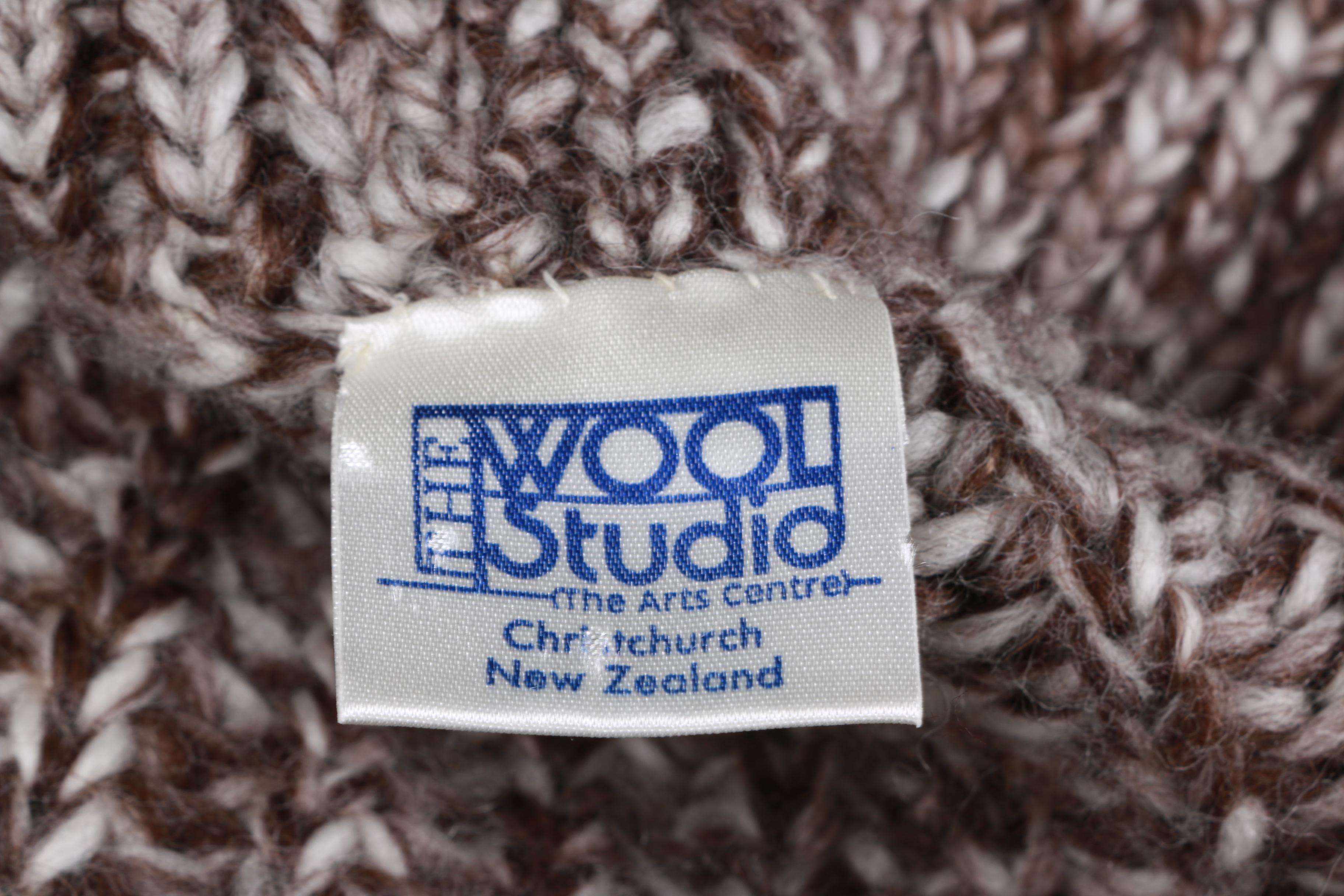 Hand Knit Wool Sweater Made in New Zealand