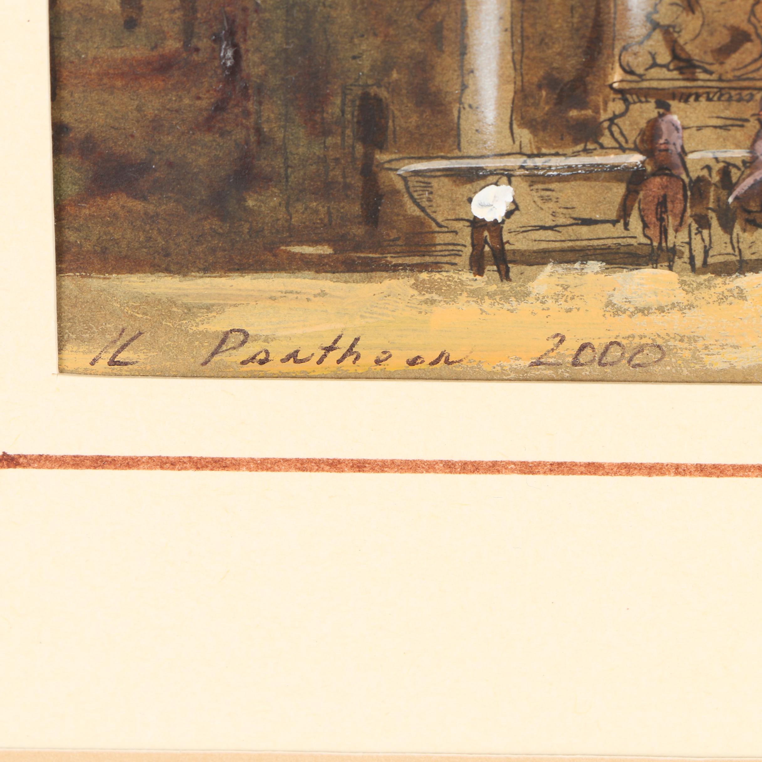 Hand Colored Etchings and Black and White Photograph