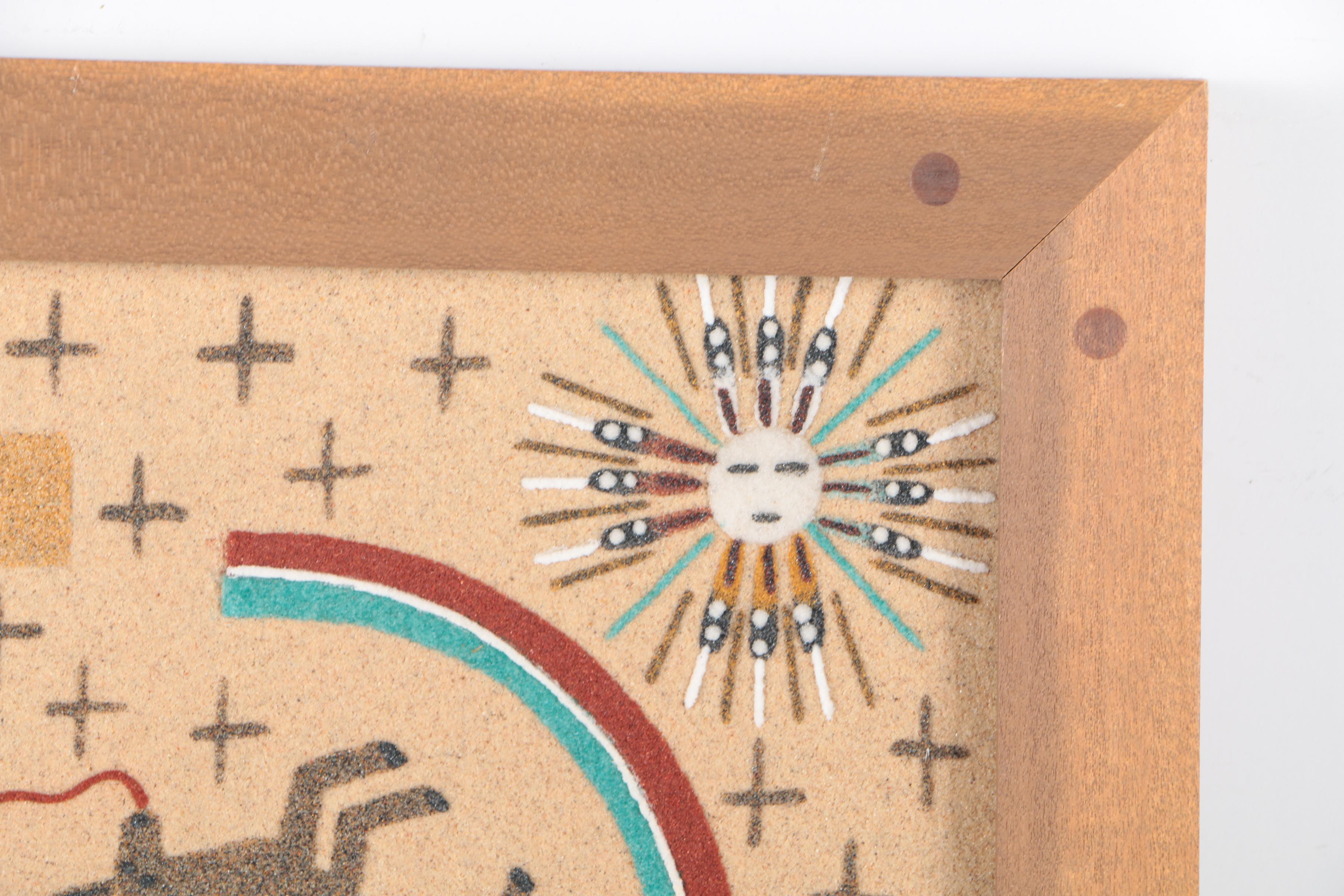 Keith Silversmith Navajo Sand Painting "Creation Storyes"