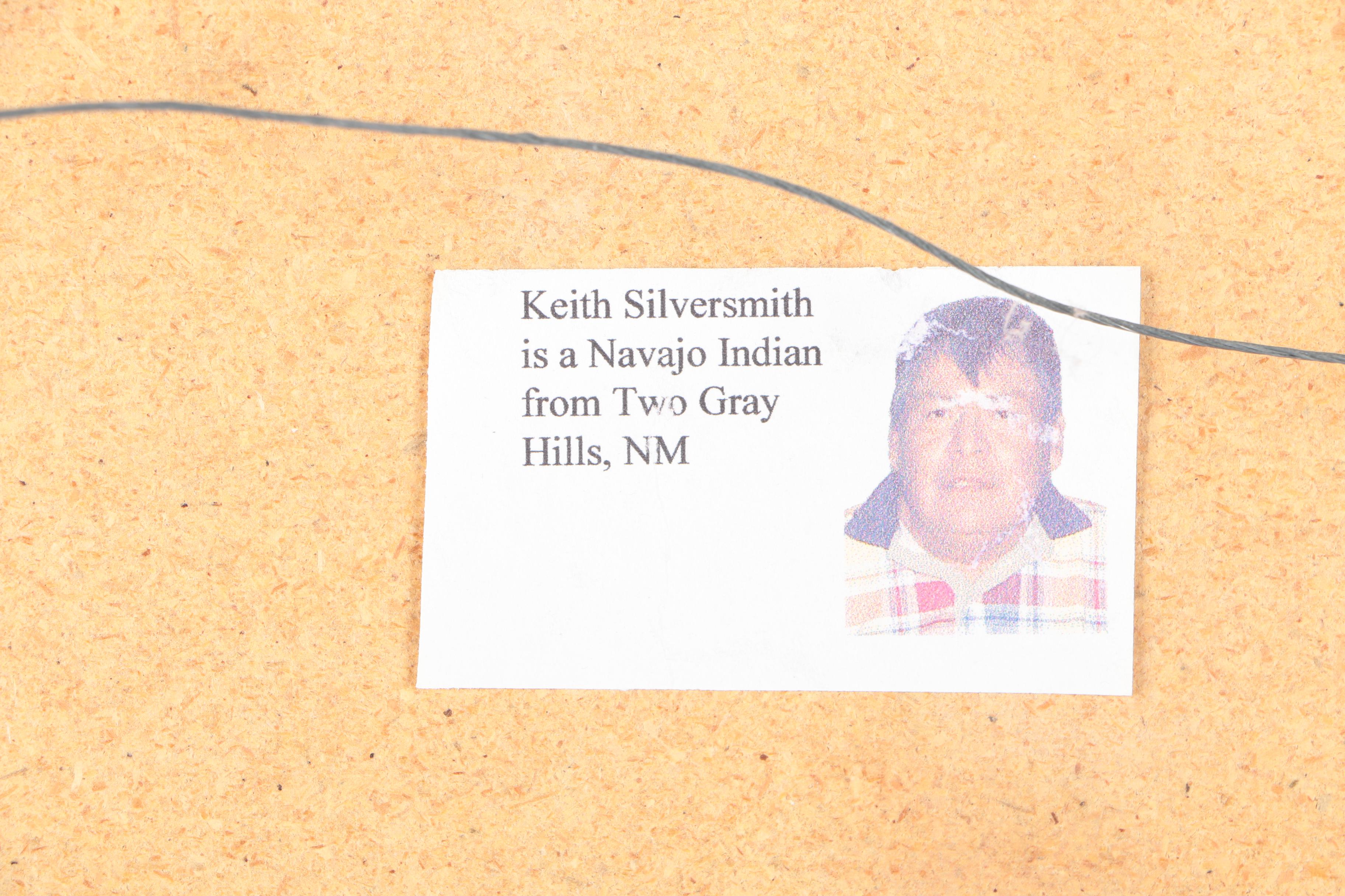 Keith Silversmith Navajo Sand Painting "Creation Storyes"