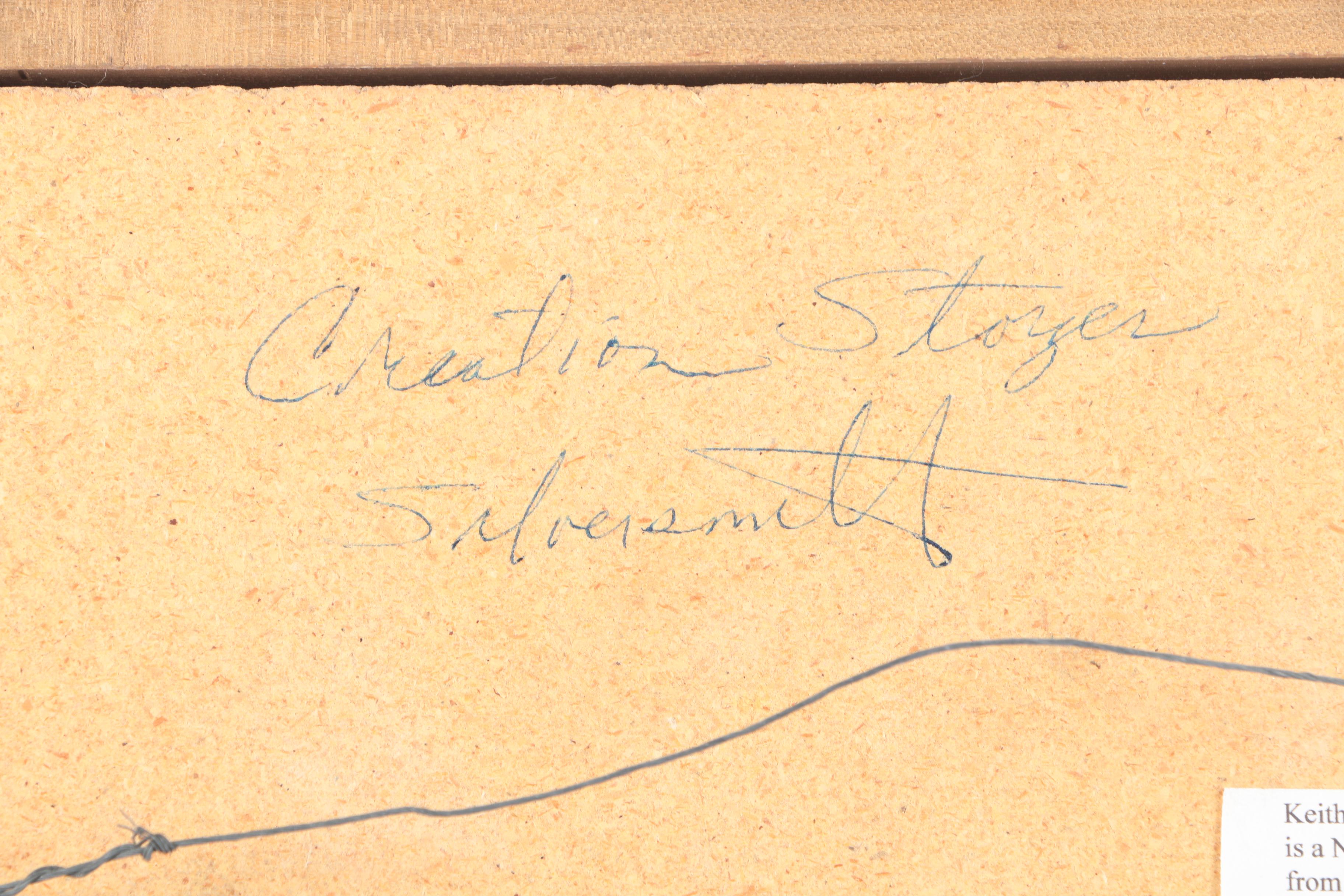 Keith Silversmith Navajo Sand Painting "Creation Storyes"