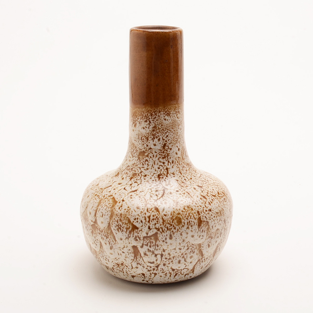 Pigeon Forge Pottery Vase and Five China Saucers