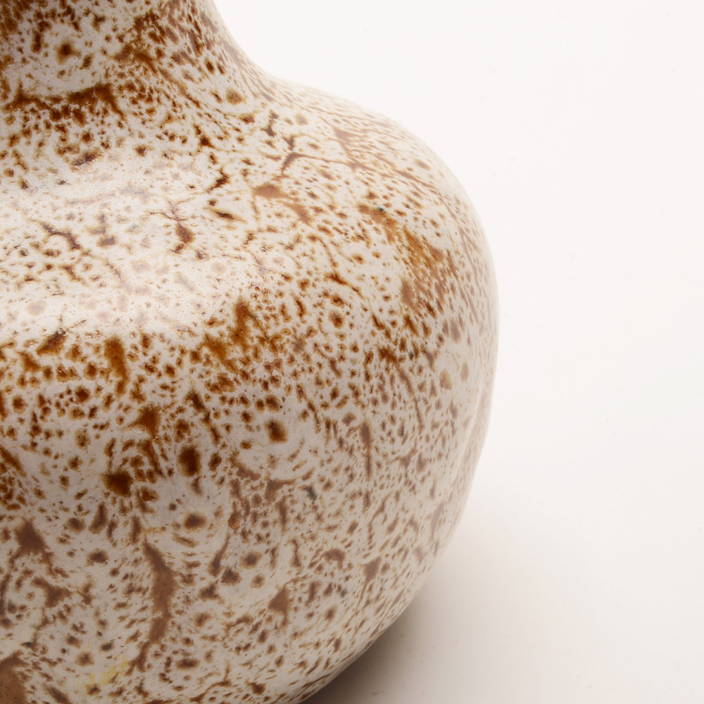 Pigeon Forge Pottery Vase and Five China Saucers