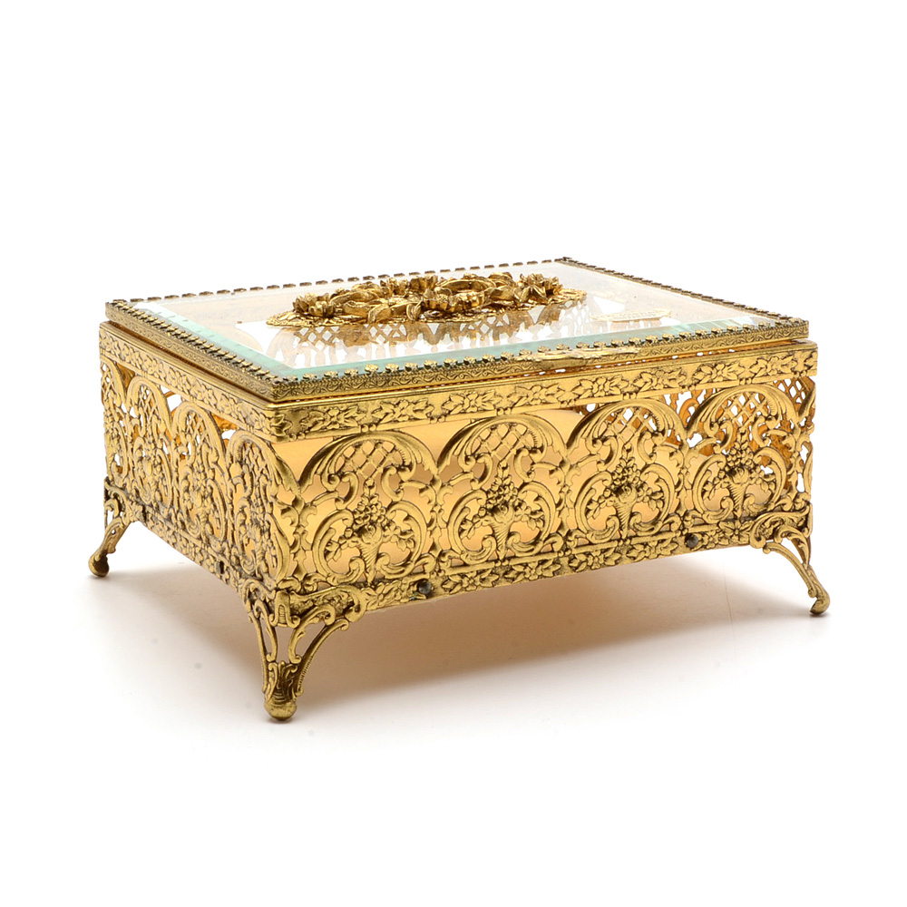 24K Gold-Plated Trinket Box