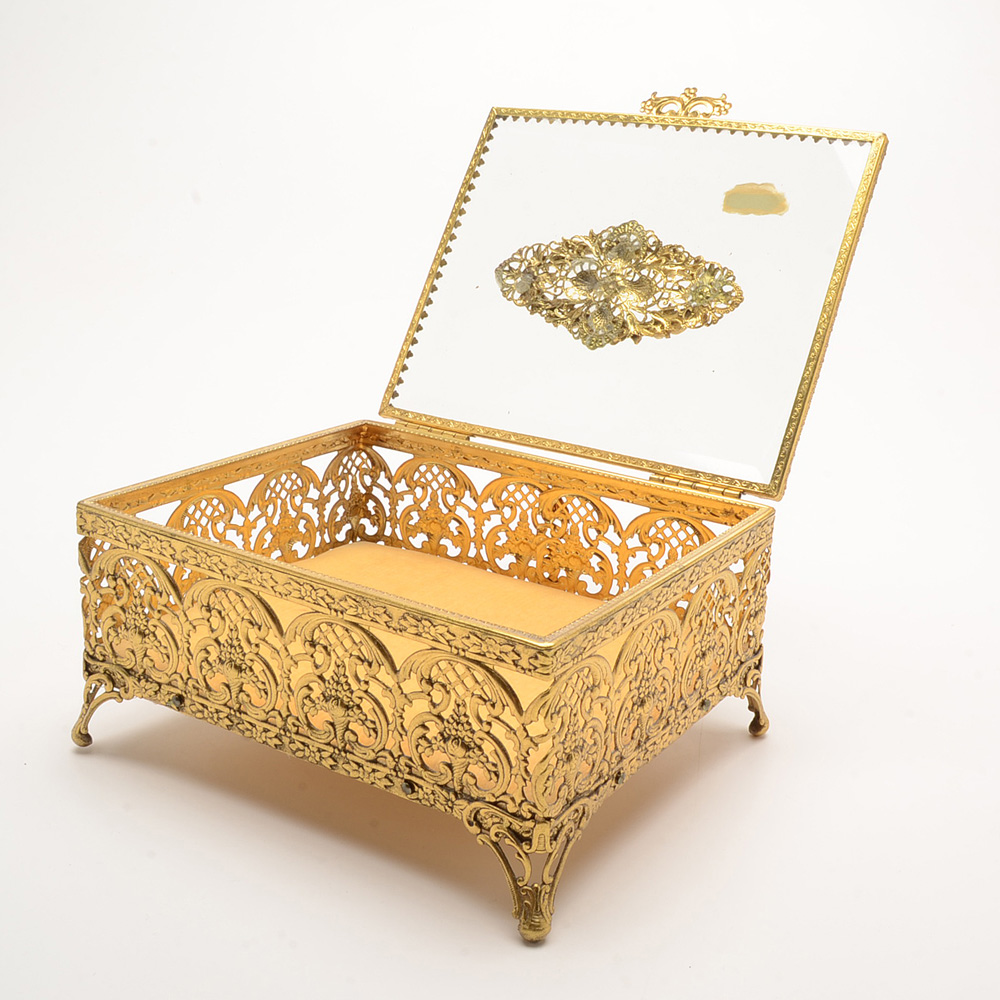 24K Gold-Plated Trinket Box