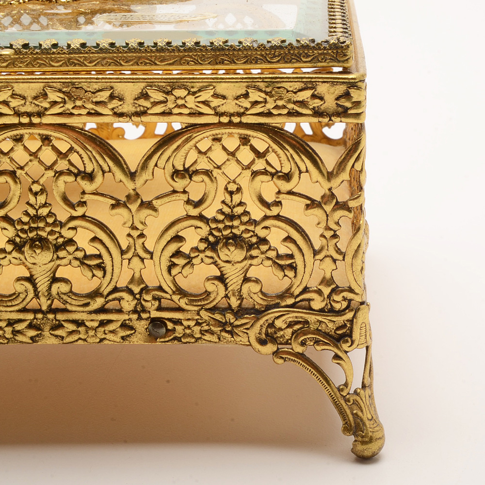 24K Gold-Plated Trinket Box