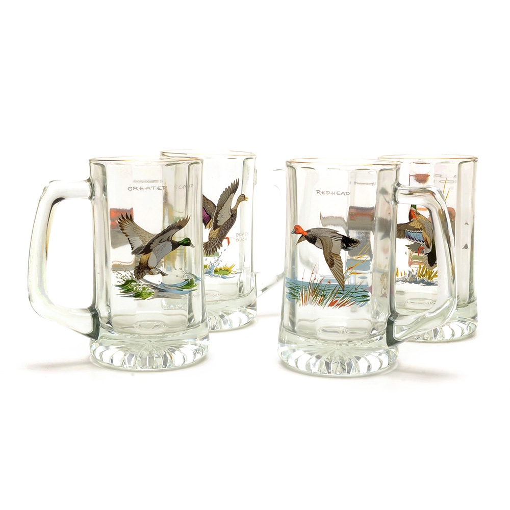 Vintage Signed Ned Smith Bird Mugs