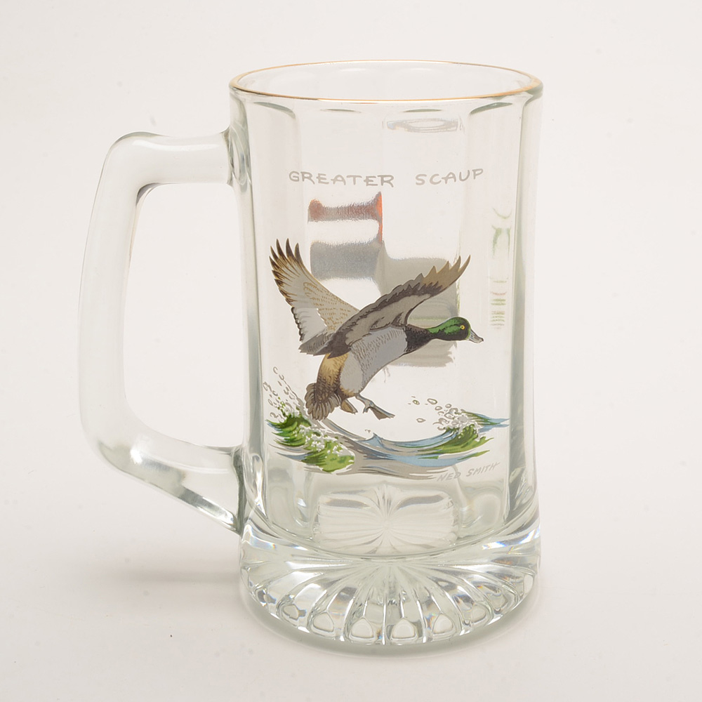 Vintage Signed Ned Smith Bird Mugs
