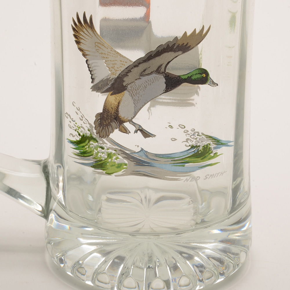 Vintage Signed Ned Smith Bird Mugs