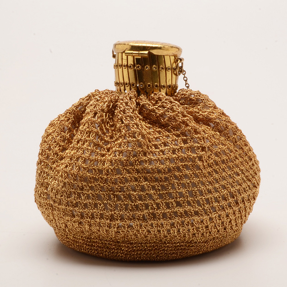 Pair of Vintage Purses and Enamel Pill Box