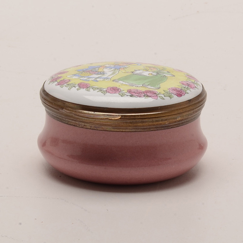 Pair of Vintage Purses and Enamel Pill Box