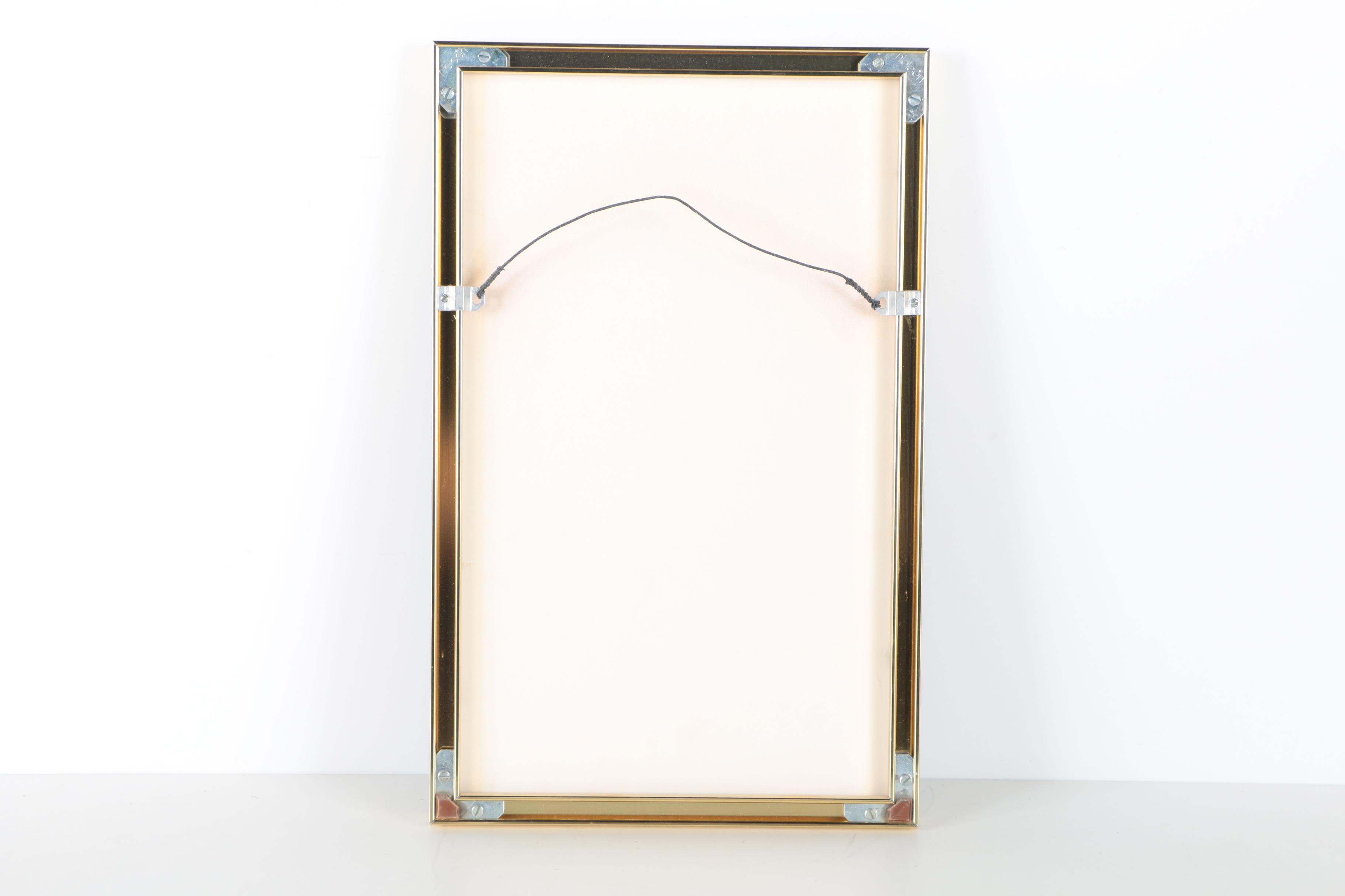 David Mika Colored Pencil Relief Rubbing of Medieval Knight