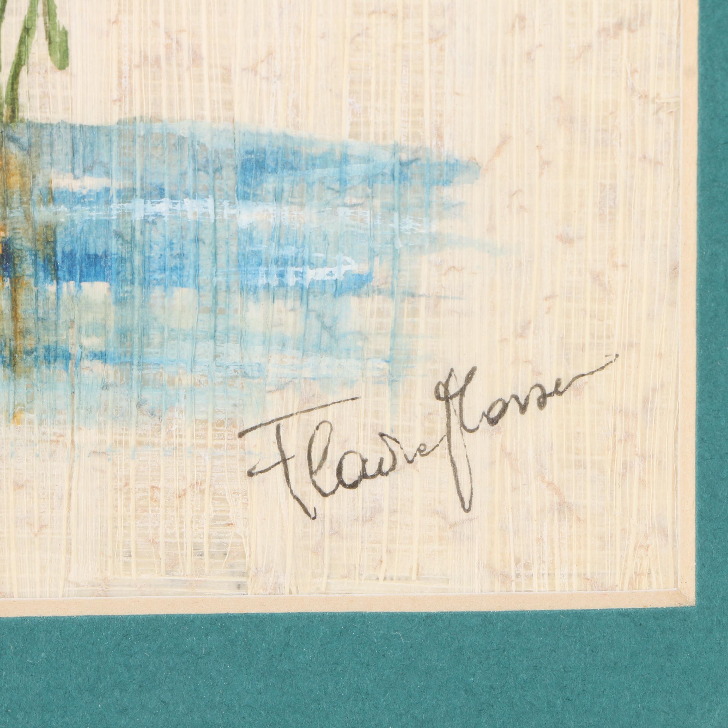 Gouache Painting of Papyrus