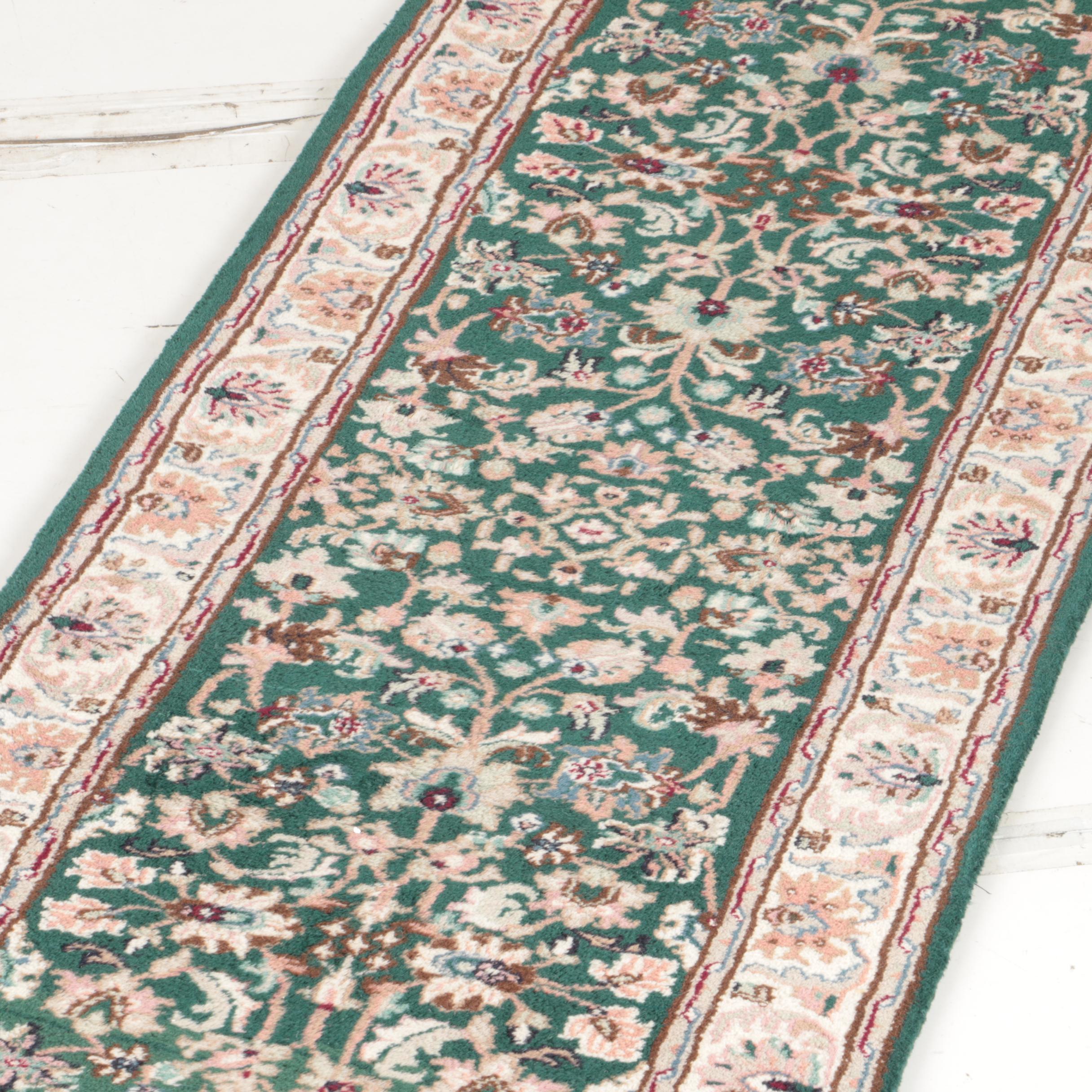 Hand-Knotted Indo-Persian Carpet Runner